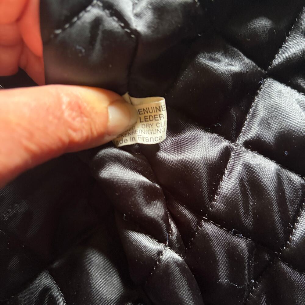 Pacha Boutique Leather Jacket Belted Black Size Small - Picture 11 of 11
